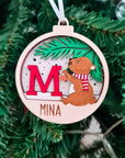Personalisierte Weihnachtskugeln bemalen - Weihnachtskugeln Tiere - Suzu Papers