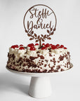 Cake Topper Greenery - Hochzeitstorte Topper personalisiert - Suzu Papers