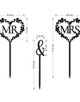Herz Cake Topper Hochzeit Holz - Suzu Papers