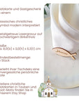 Fisch Platzkarten Kommunion - Tischkarten Konfirmation & Firmung - Tischdeko Taufe - Suzu Papers