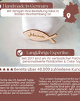 Fisch Platzkarten Kommunion - Tischkarten Konfirmation & Firmung - Tischdeko Taufe - Suzu Papers