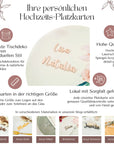 Platzkarte in Rosé aus individuellen Namen - Suzu Papers