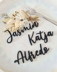 Platzkarten Hochzeit aus Holz mit Namen - Suzu Papers