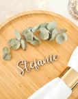 Platzkarten Hochzeit aus Holz mit Namen - Suzu Papers