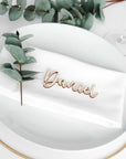 Platzkarten Hochzeit aus Holz mit Namen - Suzu Papers