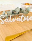 Platzkarten Hochzeit aus Holz mit Namen - Suzu Papers