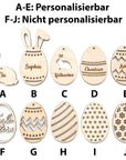 Osteranhänger Holz - Ostereier Anhänger - Suzu Papers