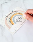Rubbelkarte Schwangerschaft - 5er Set Regenbogen - Suzu Papers