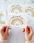 Rubbelkarte Schwangerschaft - 5er Set Regenbogen - Suzu Papers