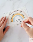 Rubbelkarte Schwangerschaft - 5er Set Regenbogen - Suzu Papers