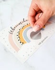 Rubbelkarte Schwangerschaft - 5er Set Regenbogen - Suzu Papers