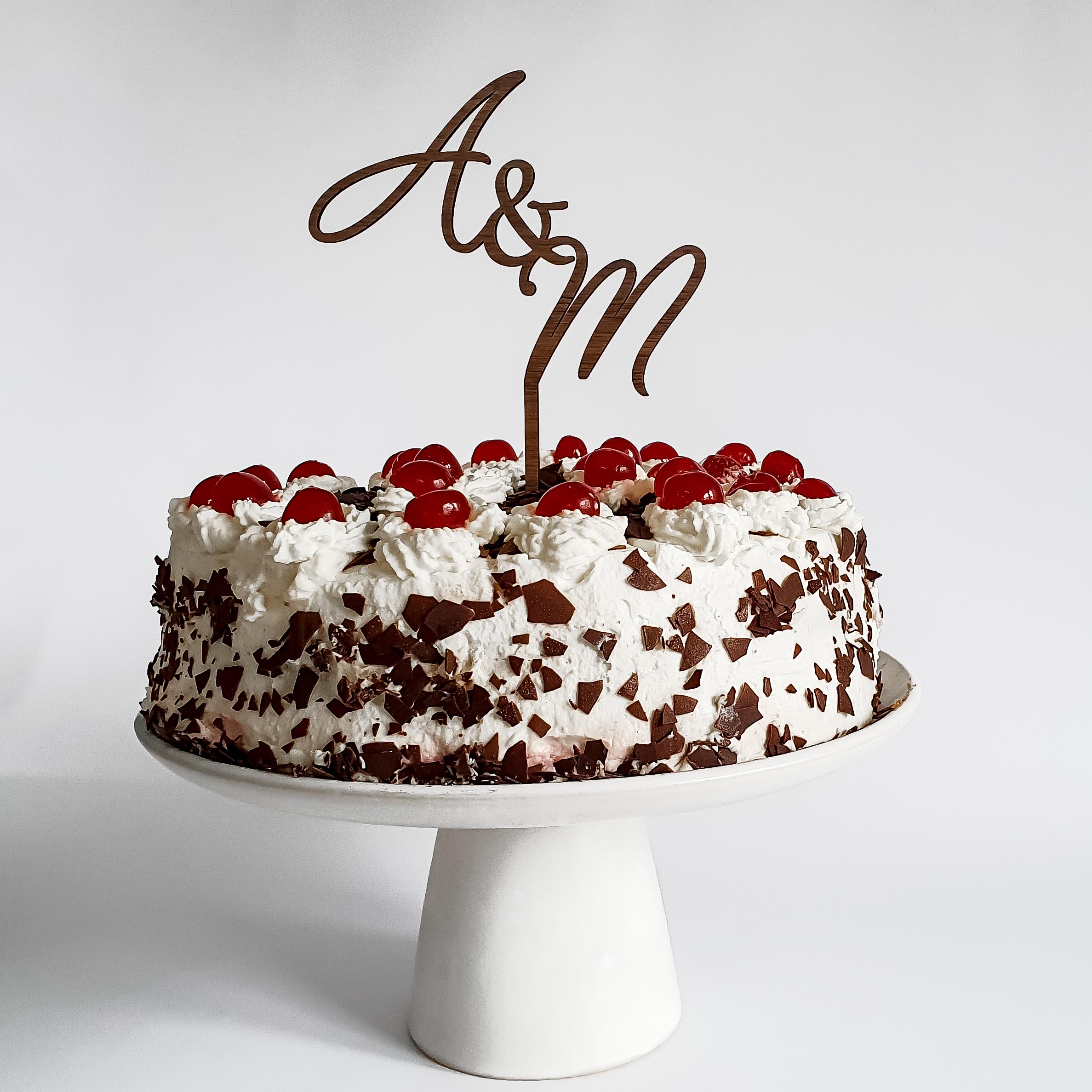 Cake Topper Initialen - Tortendeko Hochzeit