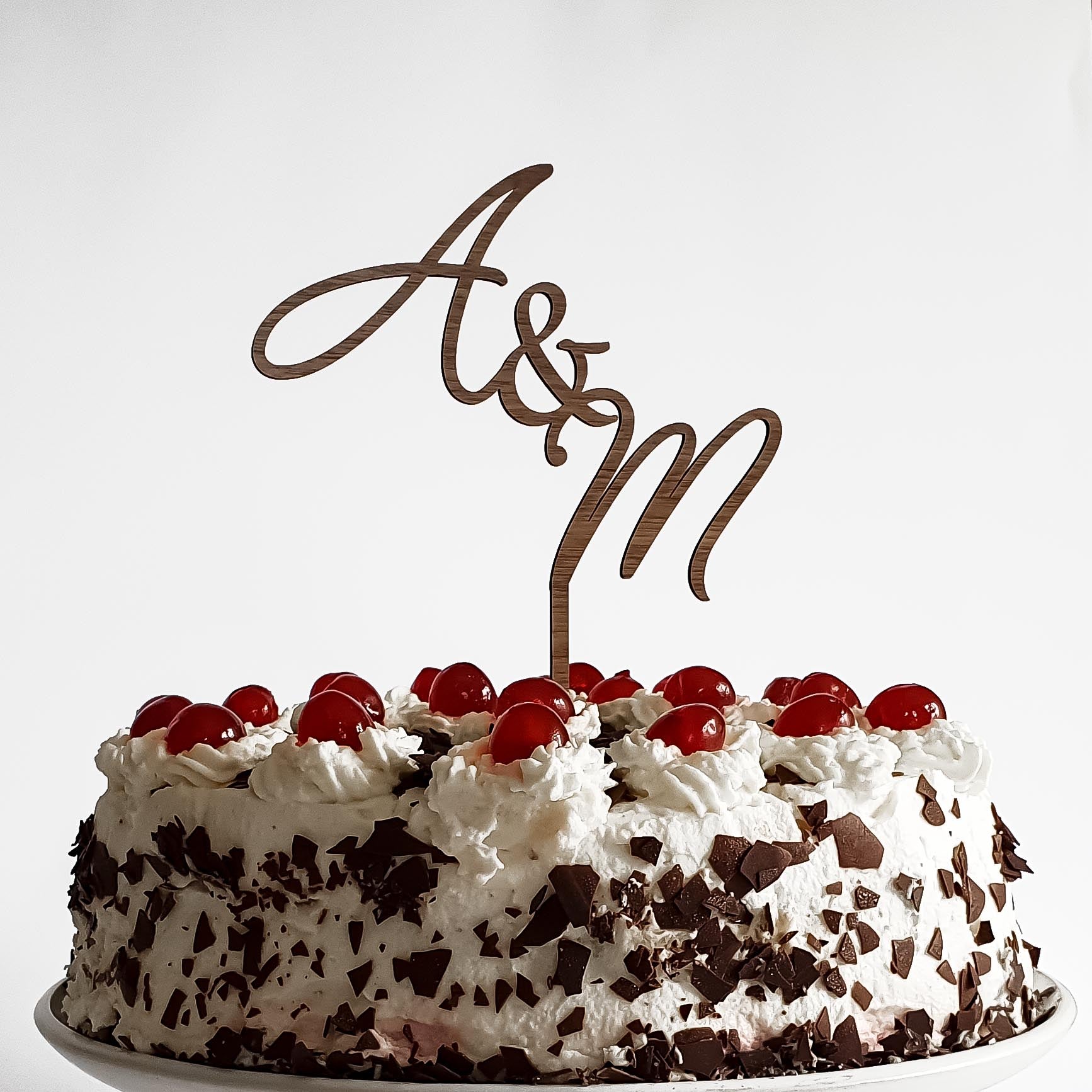 Cake Topper Initialen - Tortendeko Hochzeit