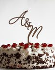 Cake Topper Initialen - Tortendeko Hochzeit
