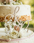 Cake Topper Initialen - Tortendeko Hochzeit