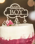 Baby Shower Torten Deko - Cake Topper für Welcome Baby Boy Torte - Suzu Papers