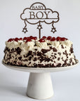 Baby Shower Torten Deko - Cake Topper für Welcome Baby Boy Torte - Suzu Papers