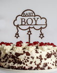 Baby Shower Torten Deko - Cake Topper für Welcome Baby Boy Torte - Suzu Papers