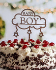 Baby Shower Torten Deko - Cake Topper für Welcome Baby Boy Torte - Suzu Papers