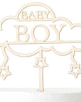 Baby Shower Torten Deko - Cake Topper für Welcome Baby Boy Torte - Suzu Papers