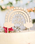 Cake Topper Hey Baby - Baby Party Deko Torte - Suzu Papers