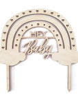 Cake Topper Hey Baby - Baby Party Deko Torte - Suzu Papers