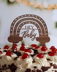 Cake Topper Hey Baby - Baby Party Deko Torte - Suzu Papers