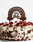 Cake Topper Hey Baby - Baby Party Deko Torte - Suzu Papers