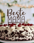 Cake Topper Beste Mama - Muttertag & Geburtstag Beste Mama Geschenk - Suzu Papers