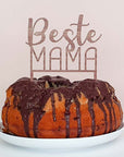 Cake Topper Beste Mama - Muttertag & Geburtstag Beste Mama Geschenk - Suzu Papers