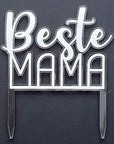 Cake Topper Beste Mama - Muttertag & Geburtstag Beste Mama Geschenk - Suzu Papers