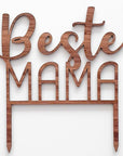 Cake Topper Beste Mama - Muttertag & Geburtstag Beste Mama Geschenk - Suzu Papers