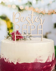 Cake Topper Bester Papa Geschenk zum Geburtstag & Vatertag - Suzu Papers