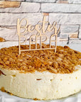 Cake Topper Bester Papa Geschenk zum Geburtstag & Vatertag - Suzu Papers