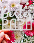 Cake Topper Bester Papa Geschenk zum Geburtstag & Vatertag - Suzu Papers