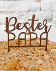 Cake Topper Bester Papa Geschenk zum Geburtstag & Vatertag - Suzu Papers
