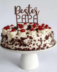 Cake Topper Bester Papa Geschenk zum Geburtstag & Vatertag - Suzu Papers