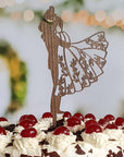 Cake Topper Brautpaar - Tortenfigur Brautpaar für Hochzeitstorte - Suzu Papers