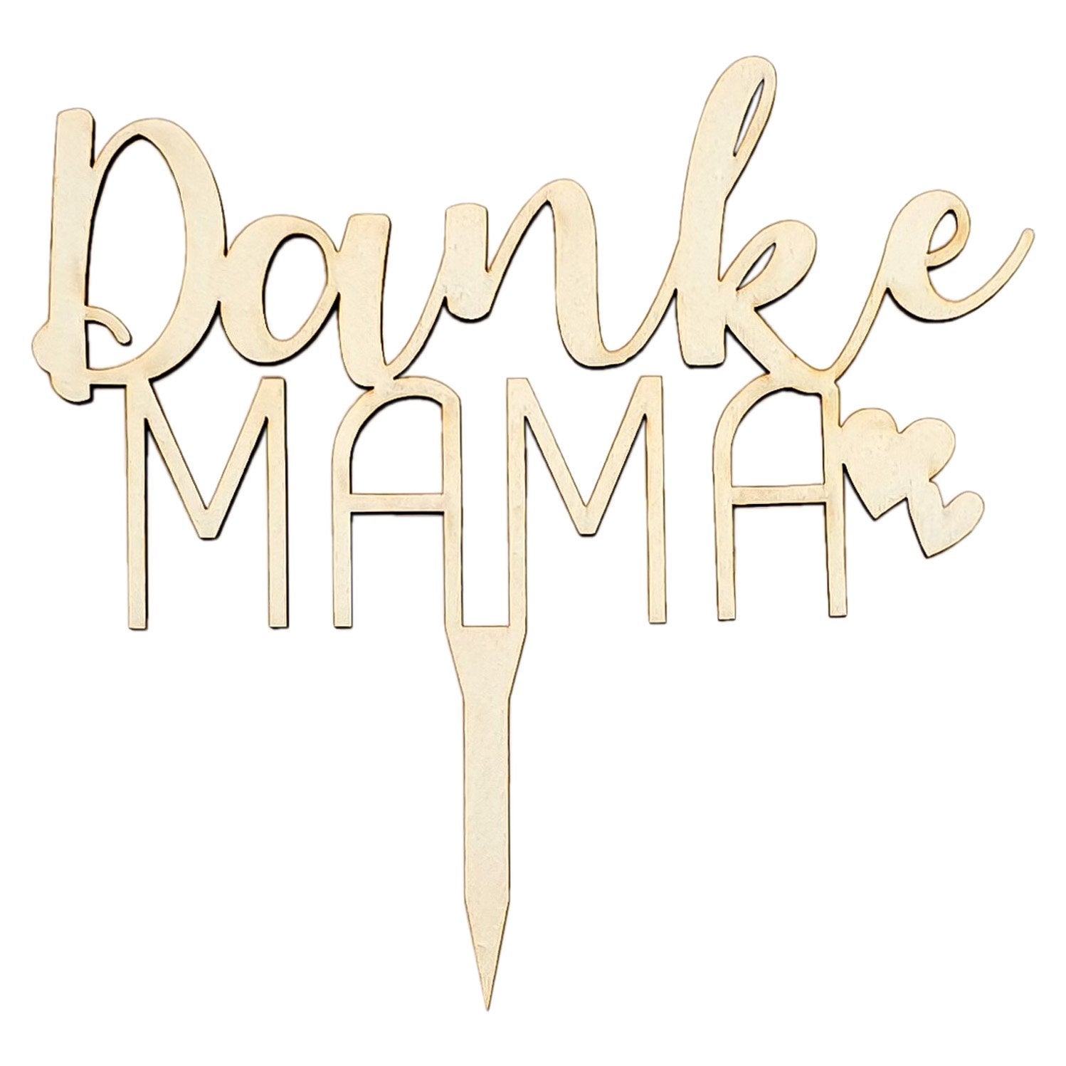 Cake Topper Muttertag - Danke Mama Tortendeko - Suzu Papers