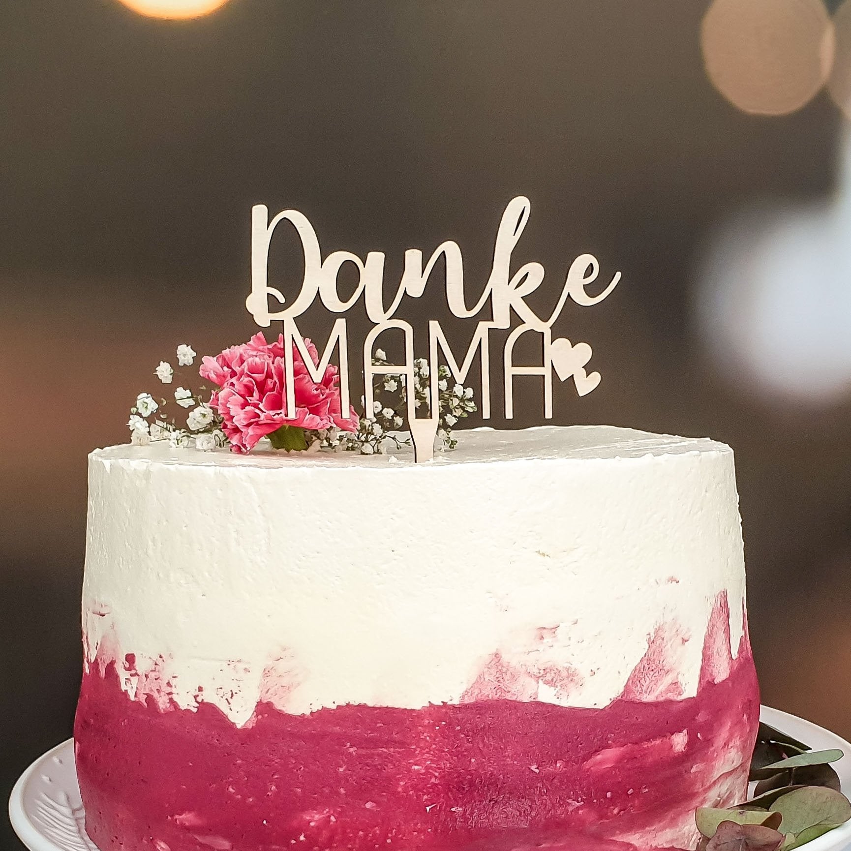 Cake Topper Muttertag - Danke Mama Tortendeko - Suzu Papers