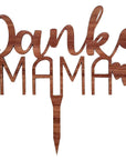 Cake Topper Muttertag - Danke Mama Tortendeko - Suzu Papers