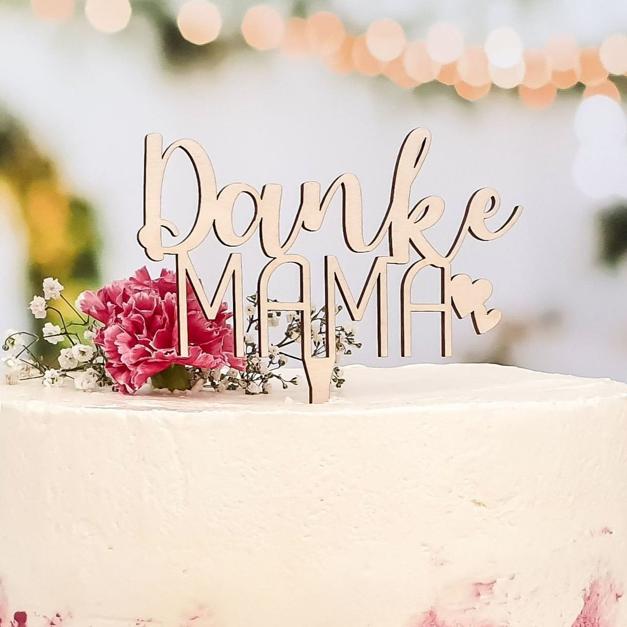 Cake Topper Muttertag - Danke Mama Tortendeko - Suzu Papers