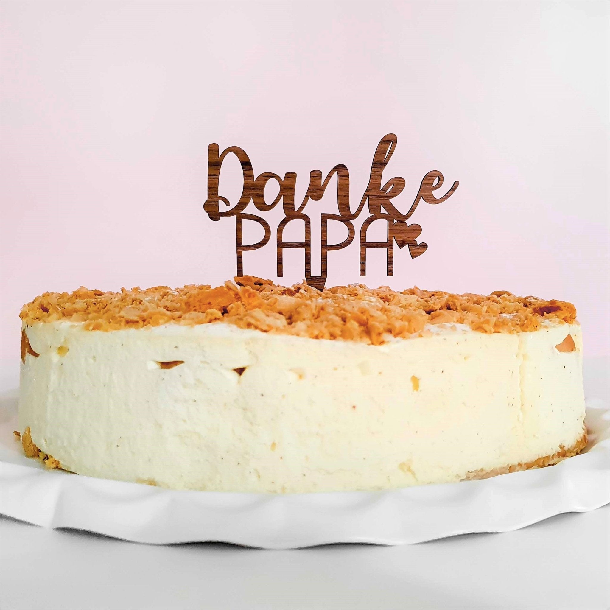 Cake Topper zum Vatertag - Danke Papa Tortendeko - Suzu Papers
