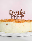 Cake Topper zum Vatertag - Danke Papa Tortendeko - Suzu Papers