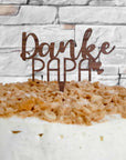 Cake Topper zum Vatertag - Danke Papa Tortendeko - Suzu Papers