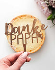 Cake Topper zum Vatertag - Danke Papa Tortendeko - Suzu Papers