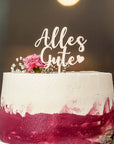 Cake Topper Alles Gute - Tortenaufleger Geburtstag - Suzu Papers