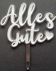 Cake Topper Alles Gute - Tortenaufleger Geburtstag - Suzu Papers