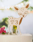 Cake Topper Kindergeburtstag Reh - Tortendeko Kindergeburtstag - Suzu Papers