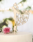 Cake Topper Brautpaar - Tortenfigur Brautpaar für Hochzeitstorte - Suzu Papers